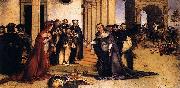 Lorenzo Lotto St Dominic Raises Napoleone Orsini oil painting reproduction